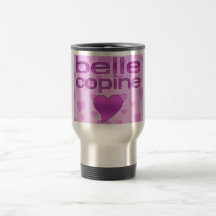 Belle coeurs roses et pourpres de Copine d'amour Tasses À Café