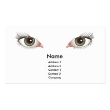 belle conception de carte de visite de yeux