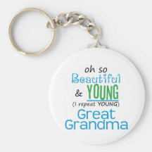 Belle et jeune grande grand-maman porte-clefs