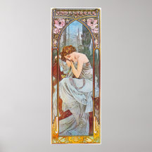Belle femme de sommeil affiche