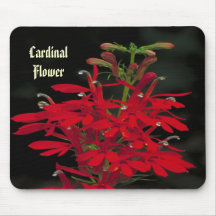 Belle fleur cardinale rouge Mousepad Tapis De Souris
