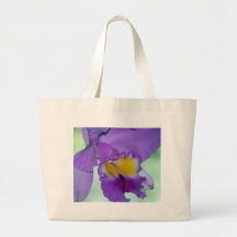 Belle fleur pourpre d'orchidée sac fourre-tout