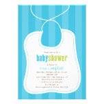 Belle invitation de baby shower de bavoir
