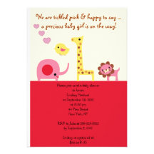 Belle invitation personnalisée de bébé par douche