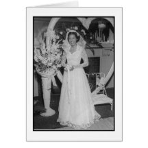 Belle jeune mariée cartes