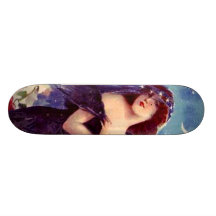Belle Madame vintage Art Nouveau Wall Board Planches À Roulettes