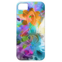 Belle note colorée et fraîche de musique d'éclabou coque Case-Mate iPhone 5