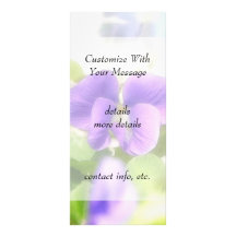 Belle violette de ressort cartes doubles