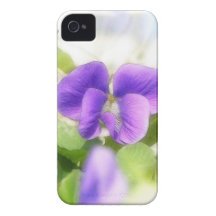 Belle violette de ressort coques iPhone 4