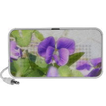 Belle violette de ressort haut-parleur notebook