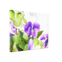 Belle violette de ressort impression sur toile
