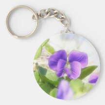 Belle violette de ressort porte-clé