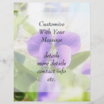 Belle violette de ressort prospectus customisé