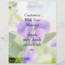 Belle violette de ressort prospectus customisé