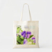 Belle violette de ressort sacs de toile