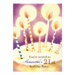 Belles bougies : Invitation de fête d'anniversaire