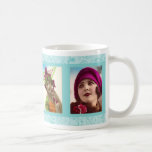 Belles dames vintages avec la tasse de chapeaux