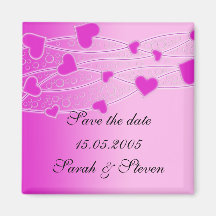 Belles économies d'art de coeurs l'aimant de date