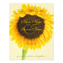 Belles économies élégantes de mariage de tournesol faire-parts