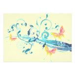 Belles invitations de concepteur de papillons