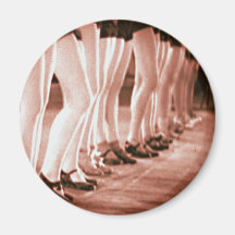 Belles jambes de danse de rétros femmes vintages d magnets