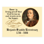 Ben Franklin - bière Carte Postale