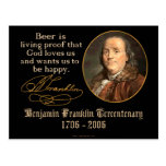 Ben Franklin - bière Cartes Postales