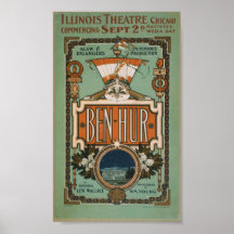 Ben-Hur circa 1901 Affiche