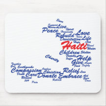 Bénéfices à l'UNICEF - carte d'étiquette du Haïti Tapis De Souris