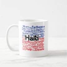 Bénéfices à l'UNICEF - étiquettes du Haïti Mugs À Café