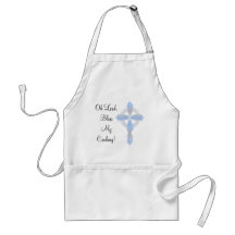 Bénissez mon tablier de cuisine avec la croix