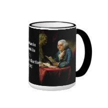 Benjamin Franklin - peinture 1967 par David Martin Mug