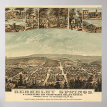 Berkeley Springs, la Virginie Occidentale 1831 Posters