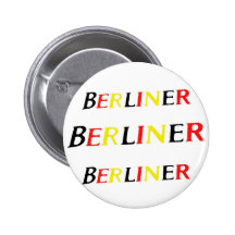 Berlin, Berlinois, Allemagne en couleurs de drapea Pin's