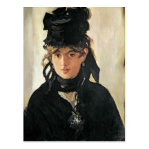 Berthe Morisot avec un bouquet des violettes, 1872 Carte Postale