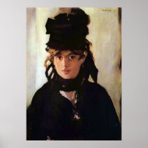 Berthe Morisot avec un bouquet des violettes, Mane Posters