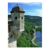 Besançon, citadelle et la rivière cartes postales