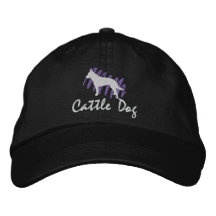 Bétail griffonnés chien casquette de baseball