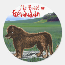Bête d'autocollant de Gévaudan