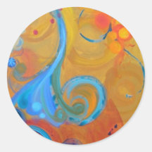 BethFowlerArt Autocollants Ronds