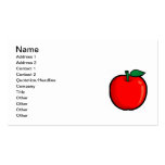 bff0129 APPLE ROUGE PORTENT DES FRUITS LES NOURRIT Cartes De Visite Personnelles