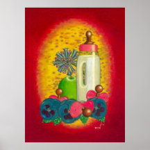 Biberon rose poster