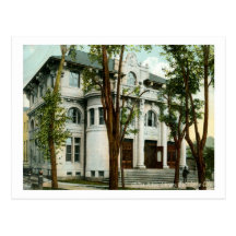 Bibliothèque, cru 1908 de Salt Lake City Cartes Postales