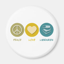 Bibliothèques d'amour de paix aimant