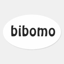 bibomo - autocollant - noir (4 PK)