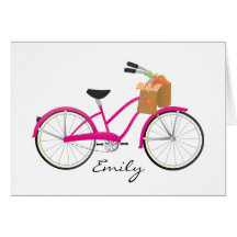 Bicyclette de roses indien avec des oranges cartes