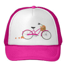 Bicyclette de roses indien avec des oranges casquette de camionneur