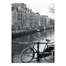 Bicyclette par le canal faire-parts