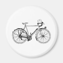 Bicyclette vintage aimant pour réfrigérateur