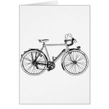 Bicyclette vintage cartes de vœux
